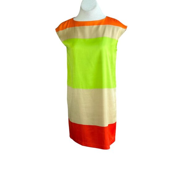 Seamline Cynthia Steffe Colorblock Sheath Dress Size 4 - Picture 2 of 8
